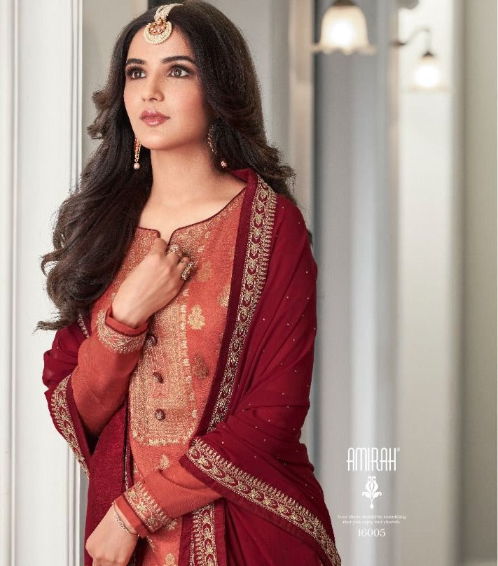 Amirah Khwahish Dola Silk Jacquard Heavy  Party Wear Salwar Suits