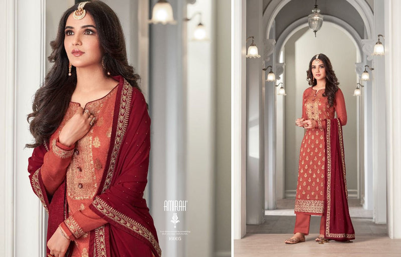 Amirah Khwahish Dola Silk Jacquard Heavy  Party Wear Salwar Suits