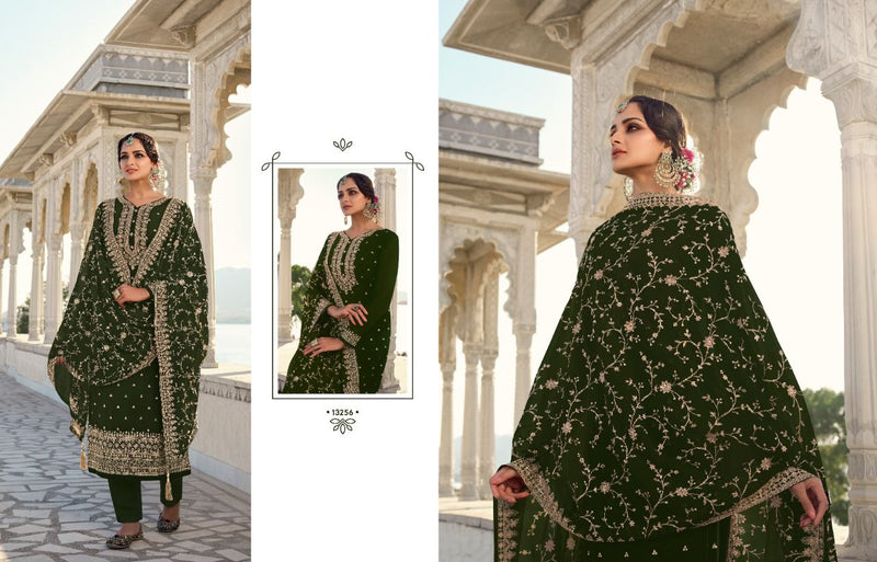 Zisa Khwaish Georgette Heavy Designer Pakistani Style Party Wear Salwar Kameez