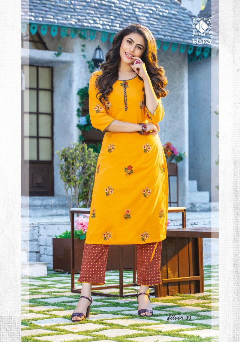 Kiana Launched Fitoor Rayon Cotton  Print  Fancy Party Wear Kurtis