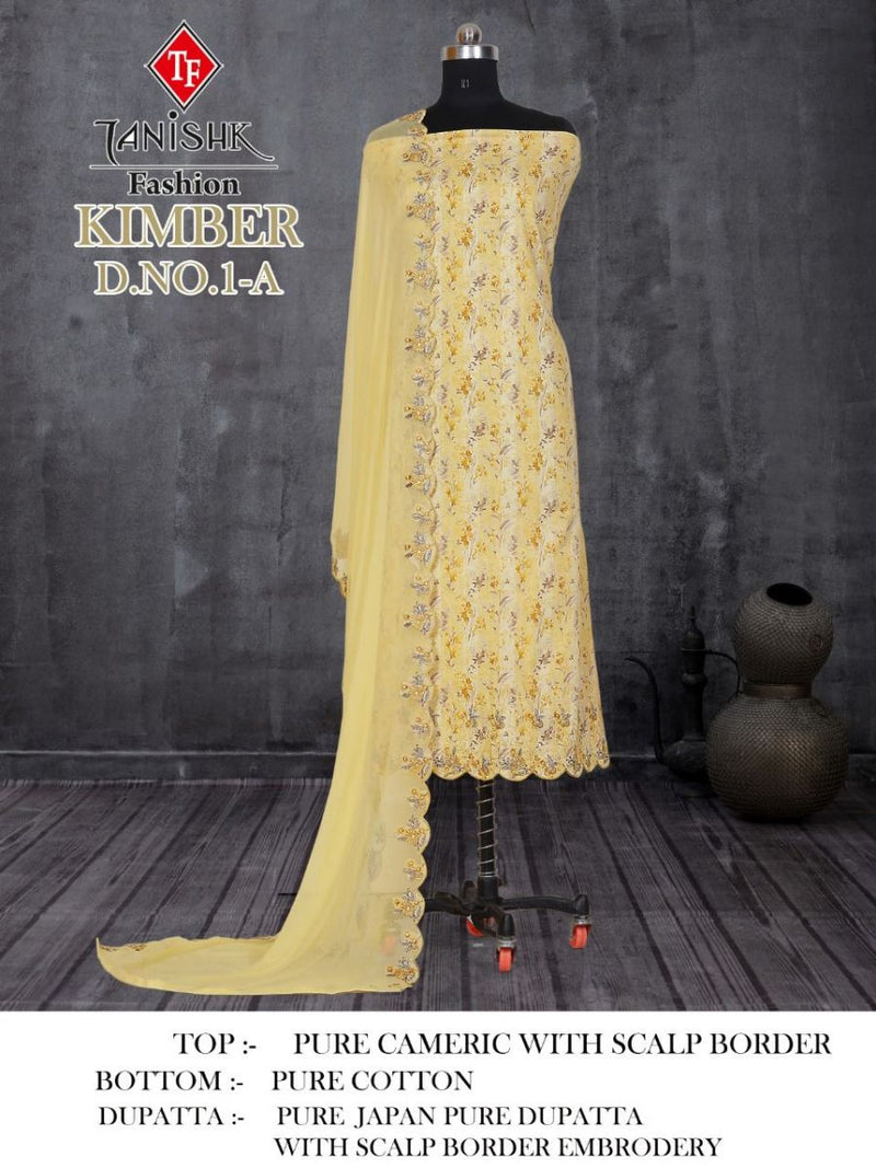 Tanishk Fashion Kimber Cambric Cotton Embroidered Party Wear Salwar Suits