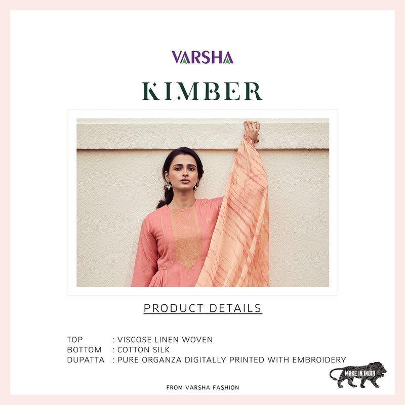 Varsha Kimber Viscose With Embroidery Work stylish Designer Festive Wear Salwar Suit