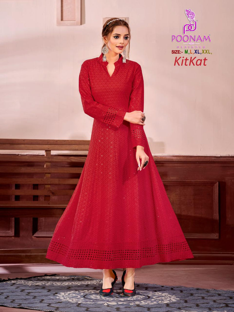 Linen Red Frock-008 - Cut Shut Closet