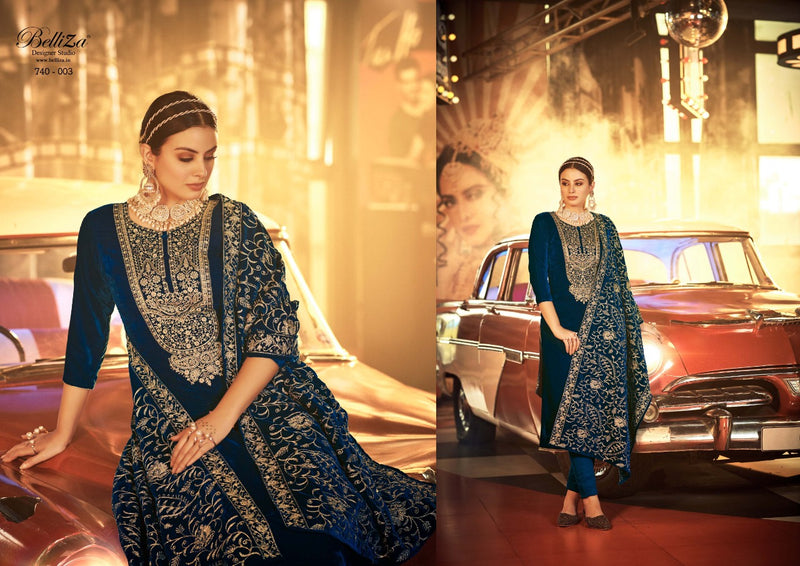 Belliza Kohinoor Pashmina With Heavy Embroidery Work Stylish Designer Festive Wear Fancy Salwar Kameez