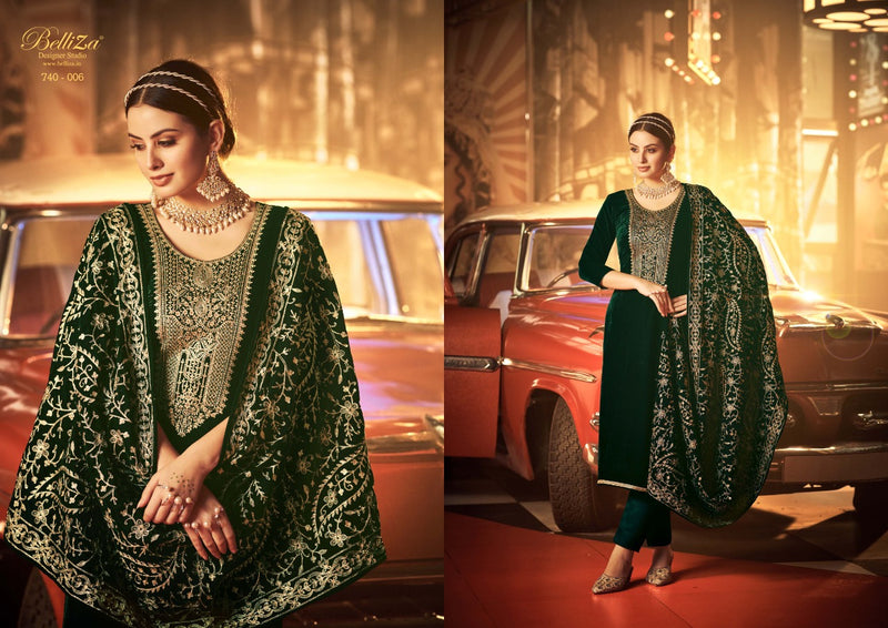 Belliza Kohinoor Pashmina With Heavy Embroidery Work Stylish Designer Festive Wear Fancy Salwar Kameez