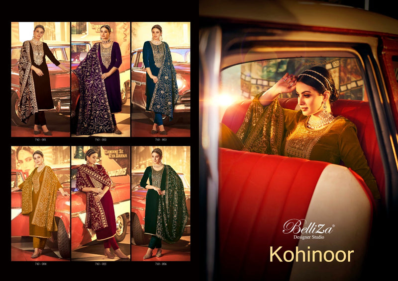 Belliza Kohinoor Pashmina With Heavy Embroidery Work Stylish Designer Festive Wear Fancy Salwar Kameez