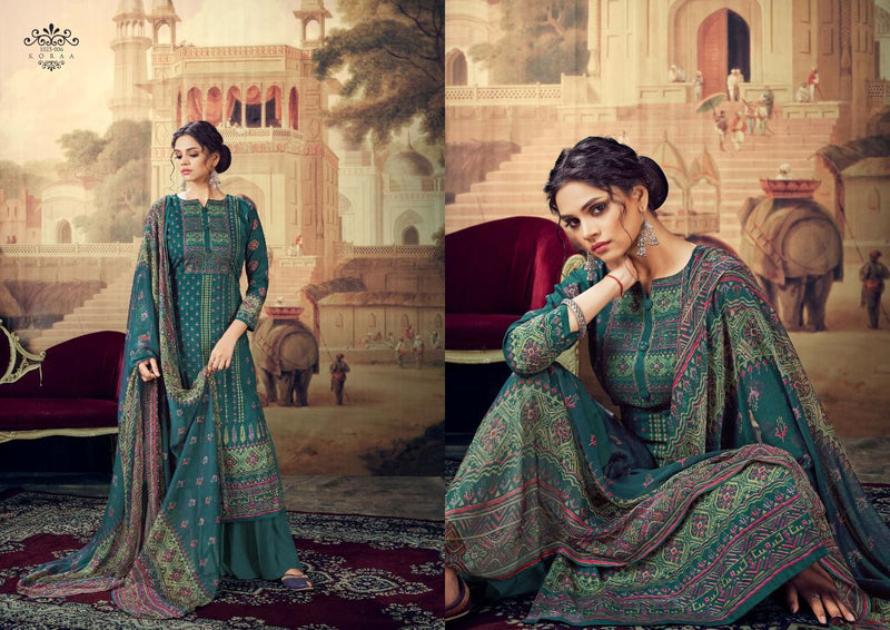 Romani Koraa Cambric Cotton Party Wear Salwar Suits With Digital Prints