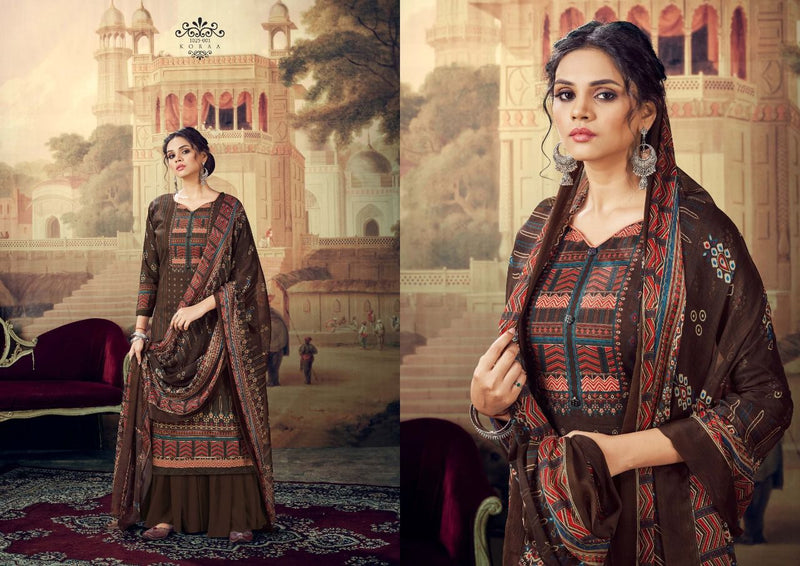 Romani Koraa Cambric Cotton Party Wear Salwar Suits With Digital Prints