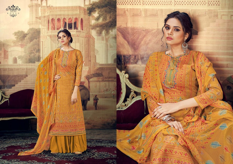 Romani Koraa Cambric Cotton Party Wear Salwar Suits With Digital Prints