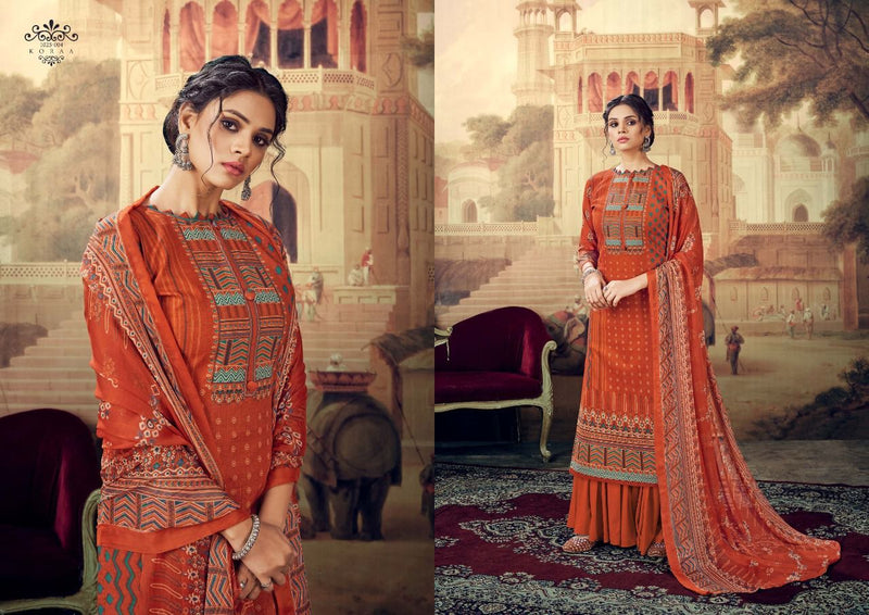 Romani Koraa Cambric Cotton Party Wear Salwar Suits With Digital Prints