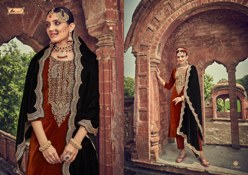 Kesar Kuch Khass Session Vol 2 Velvet Mina With Heavy Embroidery Work Stylish Designer Salwar Kameez