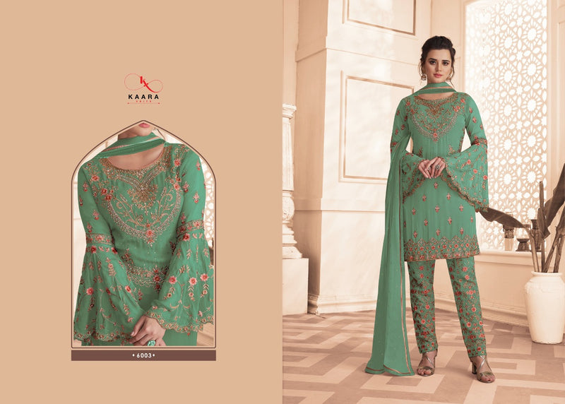 Kaara Suit Dulhan Vol 14 Fox Georgette Heavy Embroidery Work Bridal Salwar Kameez