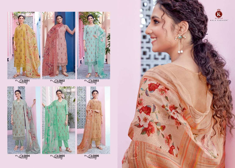 Kala Fashion Organza Maslin Designer Fancy salwar Suits