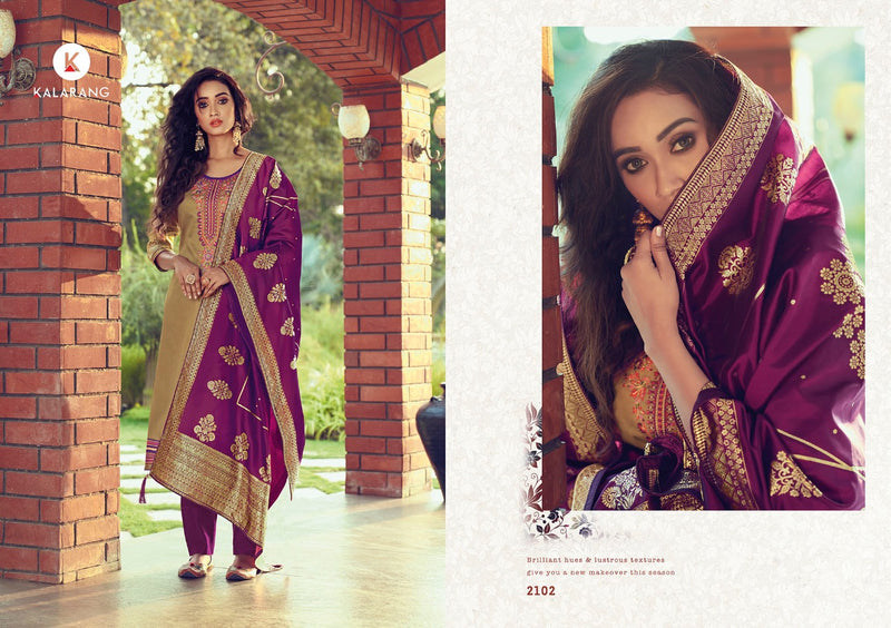 Kalarang Fashion Malvika Vol 4 Jam Silk Cotton With Embroidery Work Salwar Kameez