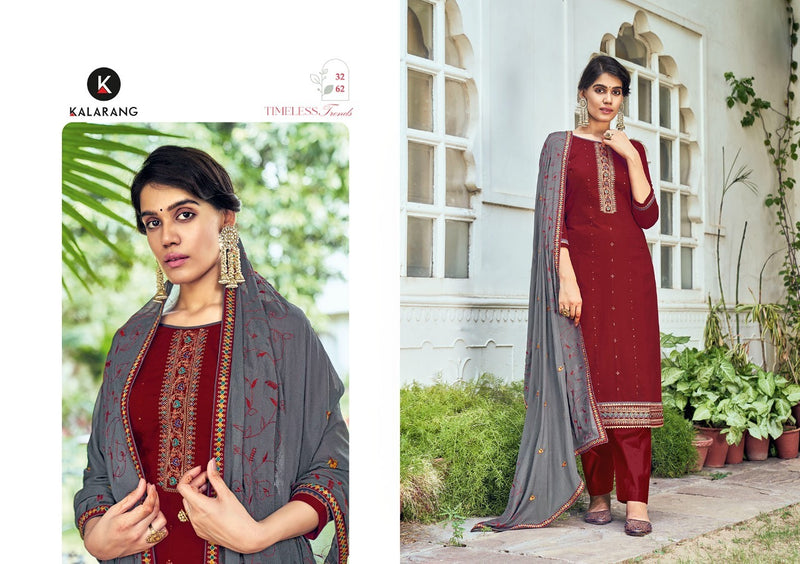 Kalarang Fashion Tanisha Jam Silk Cotton Embroidery Work