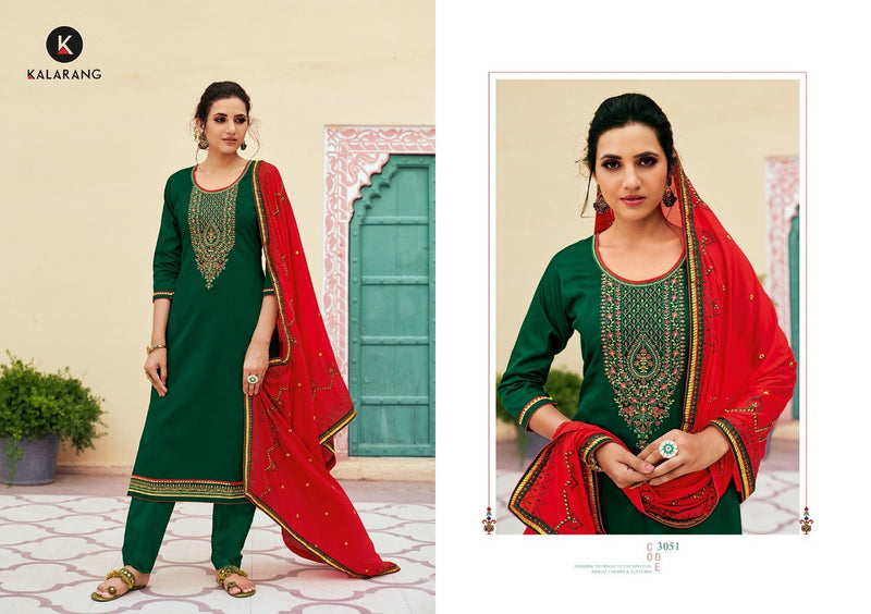 Kalarang Nihara Jam Silk With Coding Work Fancy Designer kurti