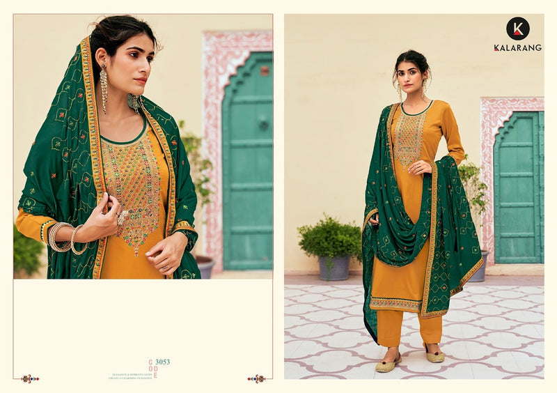Kalarang Nihara Jam Silk With Coding Work Fancy Designer kurti