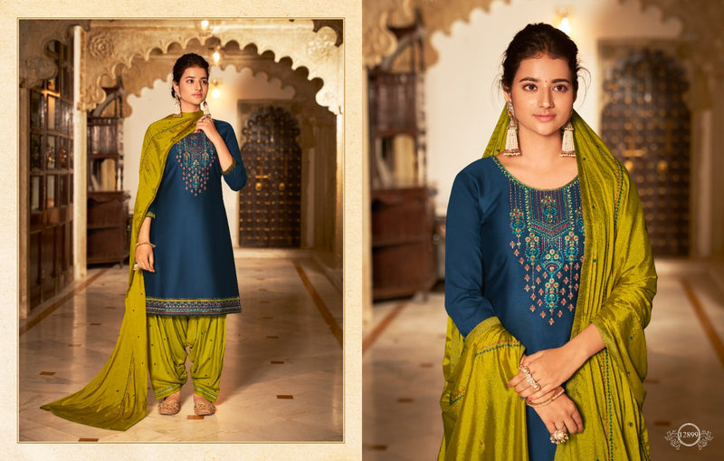 Kalaroop Fashion Of Patiyala Vol 32 Jam Silk Cotton Fancy Work Kurti Collection