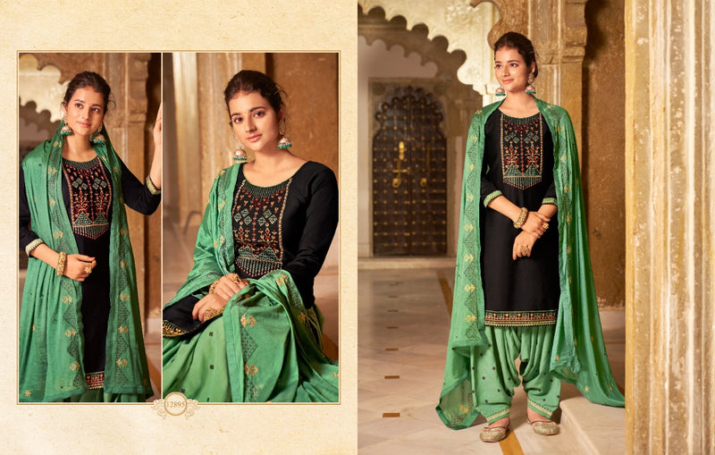 Kalaroop Fashion Of Patiyala Vol 32 Jam Silk Cotton Fancy Work Kurti Collection