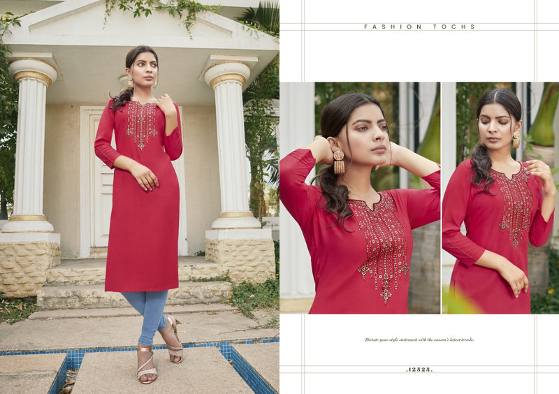 Kalaroop Kajree Fashion Lily Vol 19 Heavy Rayon Casual Wear Kurtis