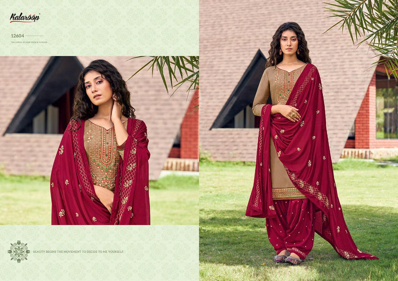 Kalaroop Kajree Fashion Of Patiyala Vol 31 Jam Silk Designer Exclusive Work Regular Wear Salwar Suits