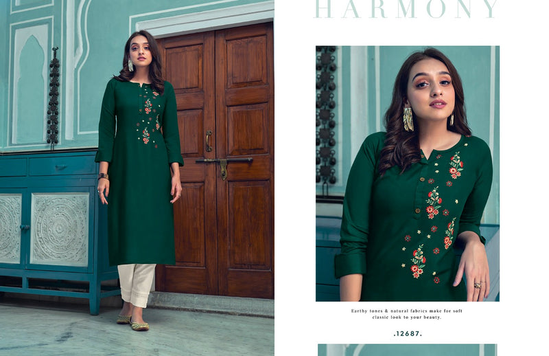 Kalaroop Lily Vol 20 Heavt Fancy Embroidered Kurti Collection