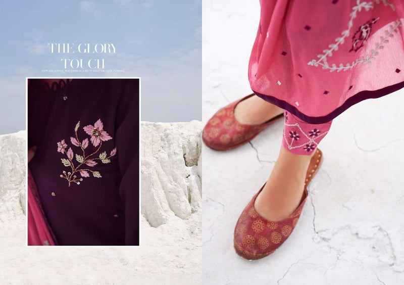 Kalaroop Naira Silk With Khati Chinon Embroidery Work Salwar Suit
