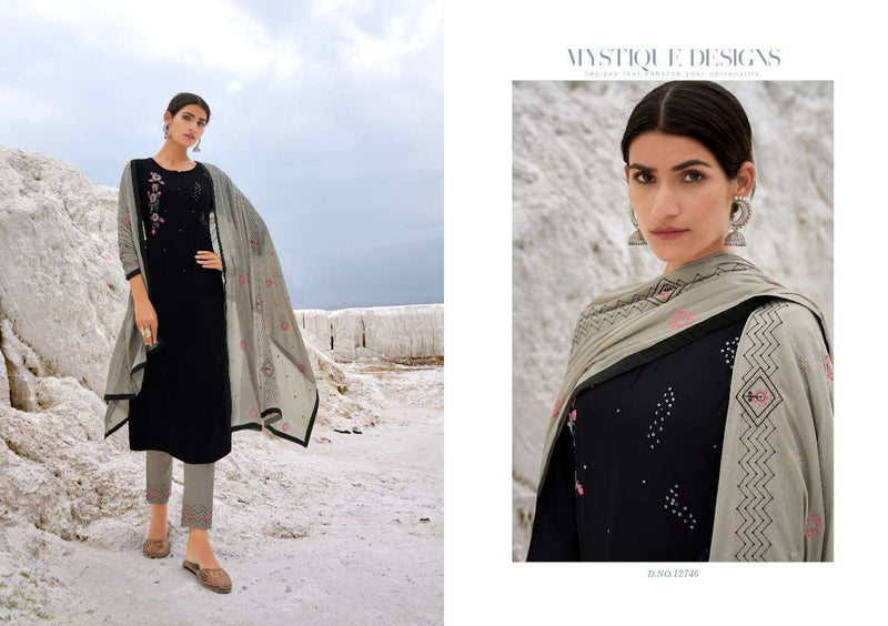 Kalaroop Naira Silk With Khati Chinon Embroidery Work Salwar Suit