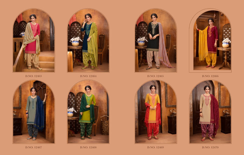 Kalaroop Rivaaz Patiyala Vol 6 Jam Silk Embroidery Work Designer Wear