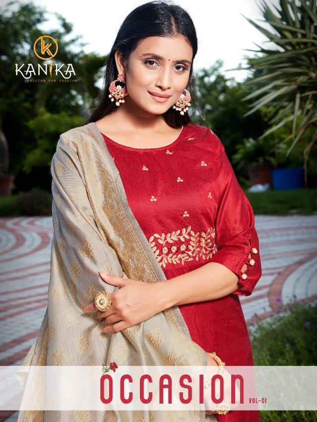 Kanika Fashion Accasion Vol 1 Modal Chanderi Kurti