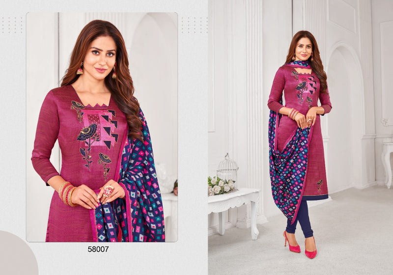 Kapil Fab Oneplus Banarsi Silk With Work Salwar Suit