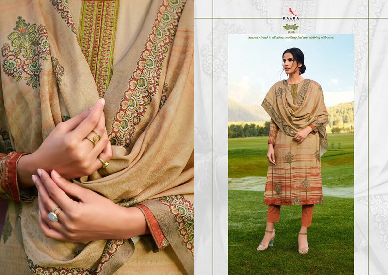 Kara Gulkand Pashmina Print With Embroidery Work Suit