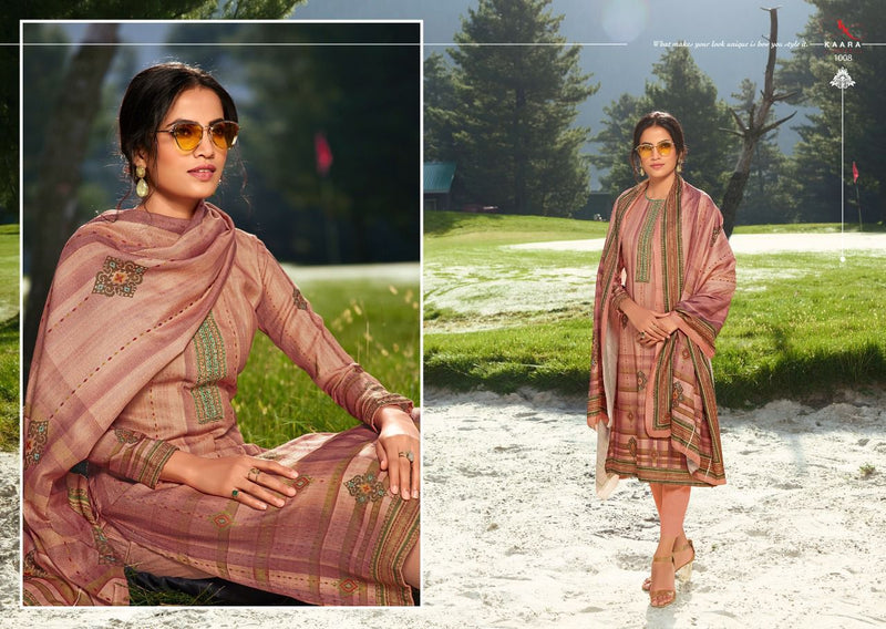 Kara Gulkand Pashmina Print With Embroidery Work Suit