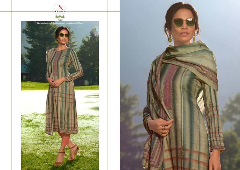 Kara Suits Pashmina Print With Embroidery Work Salwar Suit
