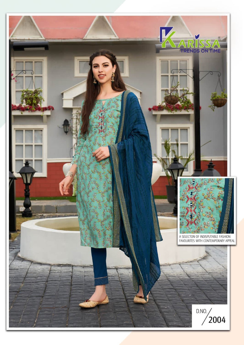 Karissa Velvet Banarasi Silk With Foil Print Fancy Kurti