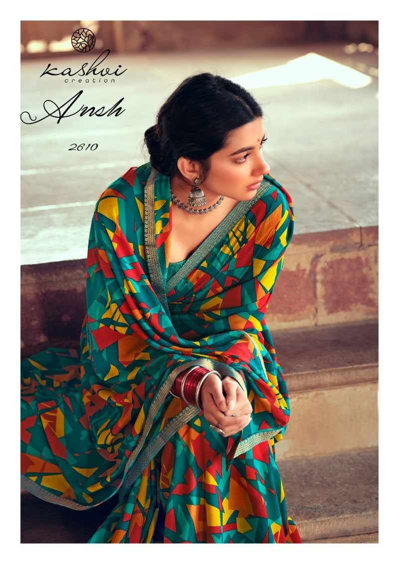 Kashvi Creation Ansh Vol 2 Heavy Micro Fancy Designer Regular Wear Fancy Saree