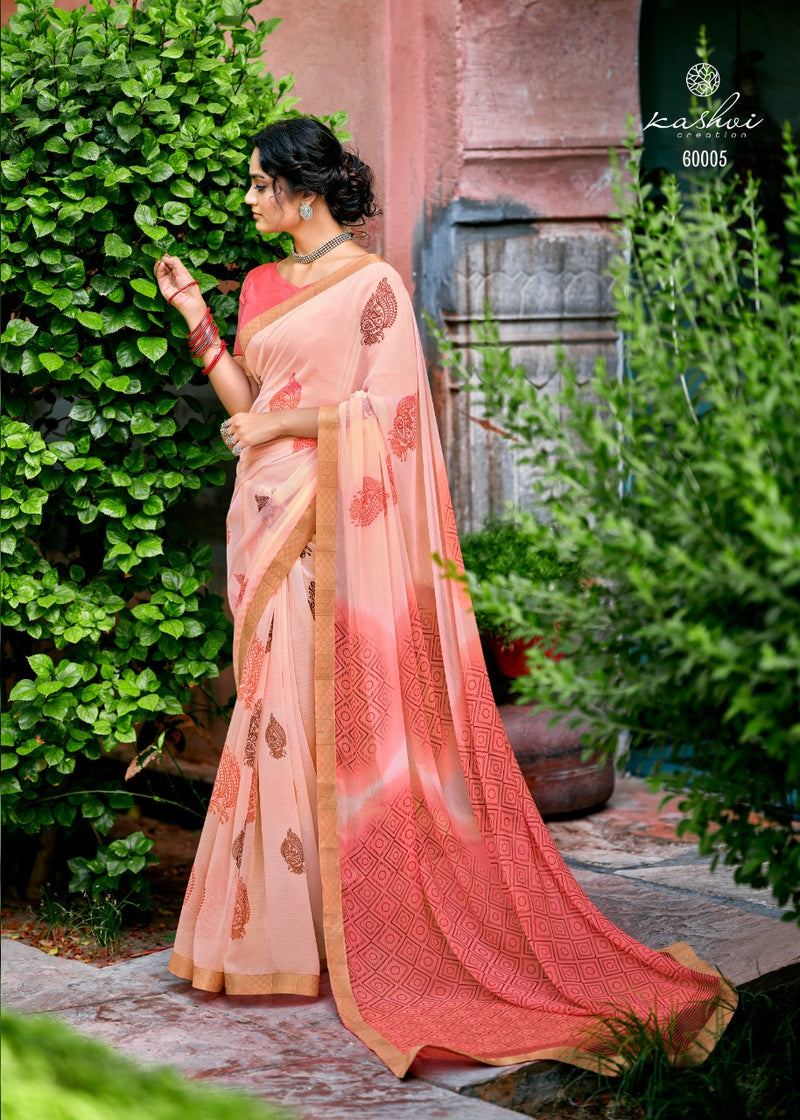 Kashvi Creation Launch By Antra Chiffon Printed Exclusive Traditional Wear Fancy Designer Sarees