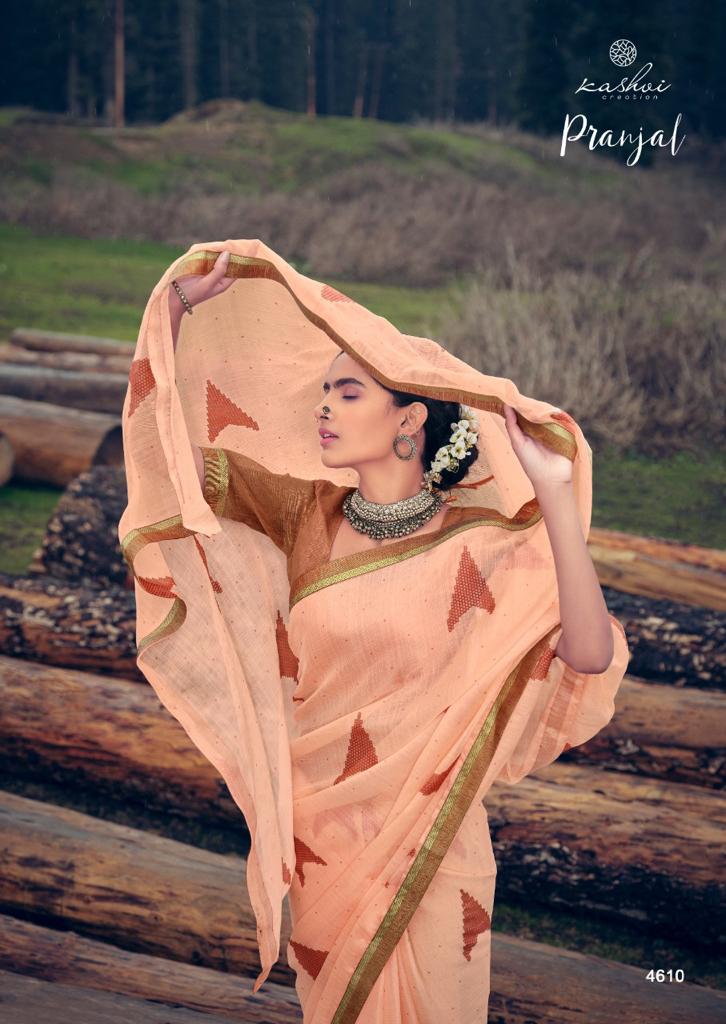 Kashvi Creation Launch By Pranjal Sahi Chiffon With Exclusive Printed Cmfortable Regular Wear Sarees