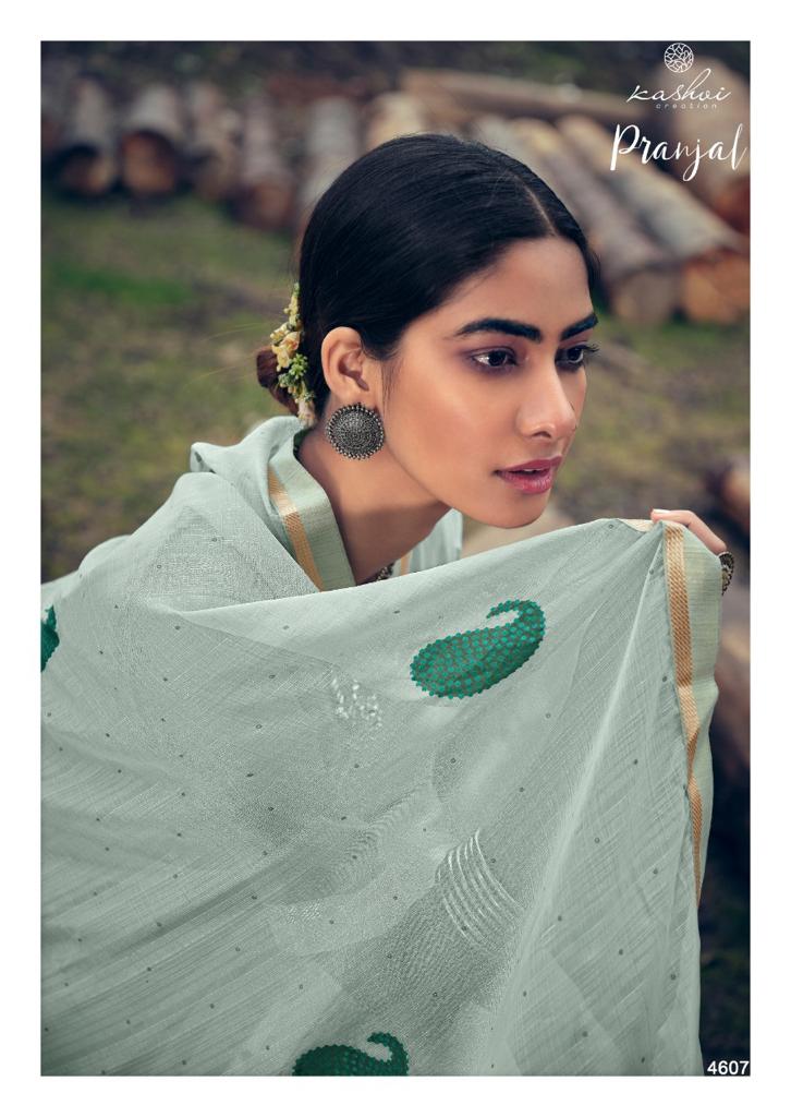 Kashvi Creation Launch By Pranjal Sahi Chiffon With Exclusive Printed Cmfortable Regular Wear Sarees