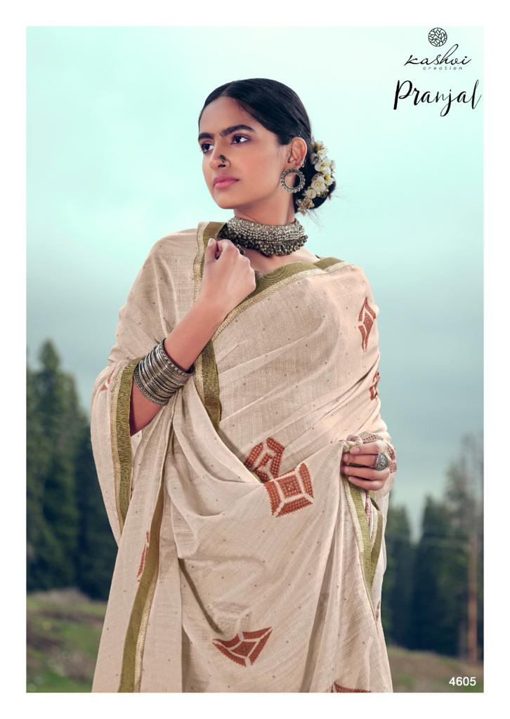 Kashvi Creation Launch By Pranjal Sahi Chiffon With Exclusive Printed Cmfortable Regular Wear Sarees