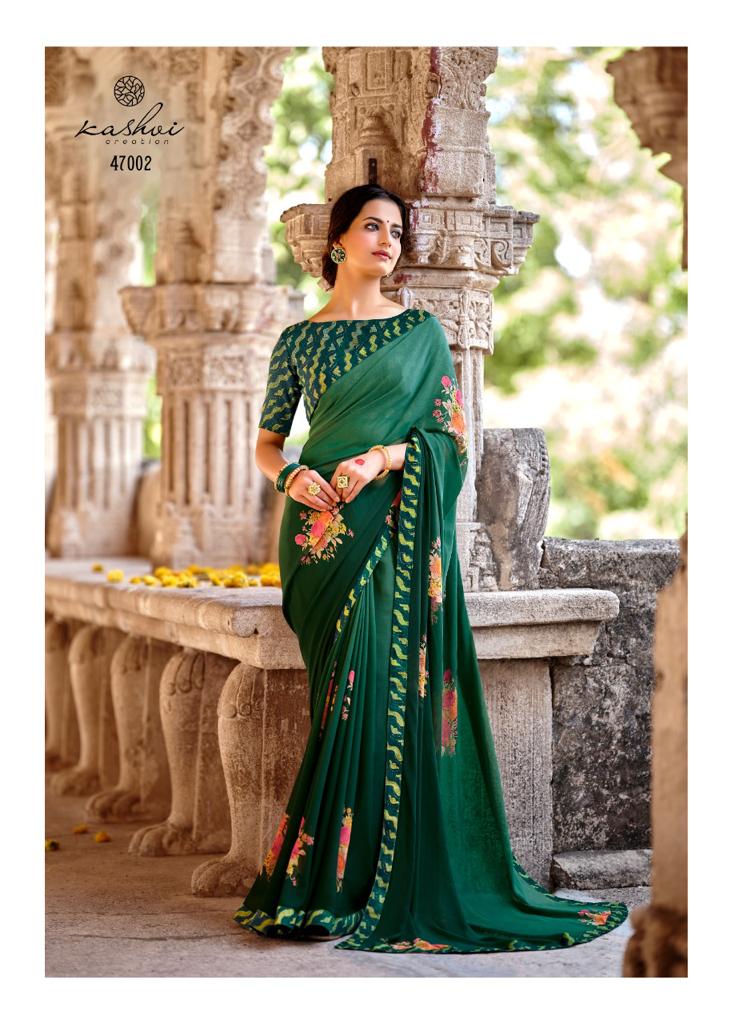 Kashvi Creation Presents By Aashiyana Weightless Fancy Printed Designer Daily Wear Sarees