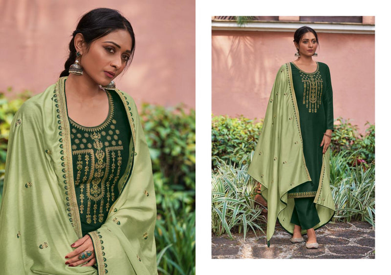 Kasmeera Ekaaya Pure Silk Beautiful Embroidery Work Salwar Kameez