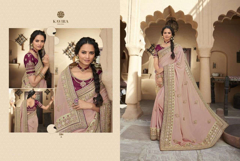 Kavira Abhilasha Silk Fancy Like Dola Embroidery Saree