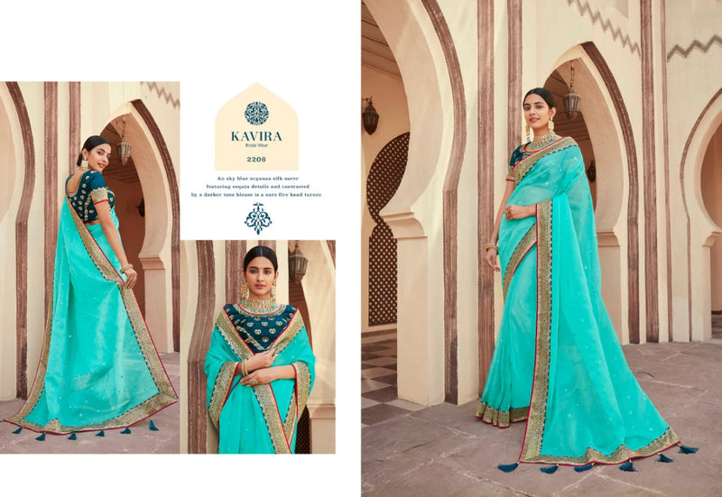 Kavira Launch By Madhurima Soft Silk With Fancy Lace Designer Exclusive Heavy Look Casual Wear Saree