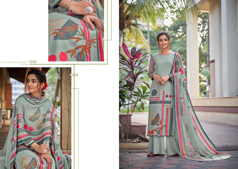 Kay Vee Suits Inara Glace Cotton Print With Simple Work Salwar Kameez