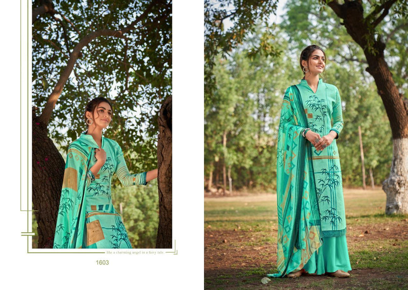 Kay Vee Suits Inara Glace Cotton Print With Simple Work Salwar Kameez