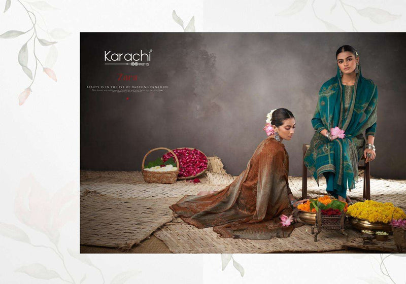 Kesar Karachi Print Launch By Zara Jam Silk Digital Printed Exclusive Regular Wear Salwar Kameez