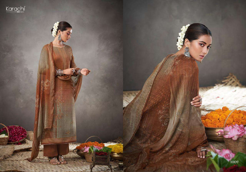 Kesar Karachi Print Launch By Zara Jam Silk Digital Printed Exclusive Regular Wear Salwar Kameez