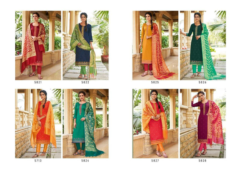 Kessi Fabric Parnita Vol 5 Jam Silk Work Partywear Designer Salwar Kameez