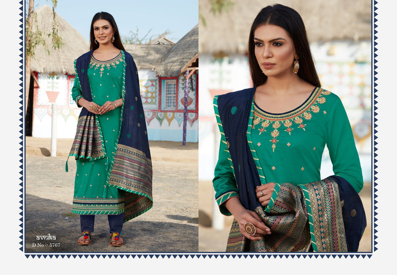 Kessi Fabrics Rajgharana Vol 2 Jam Silk Khatli Work Designer Salwar Kameez